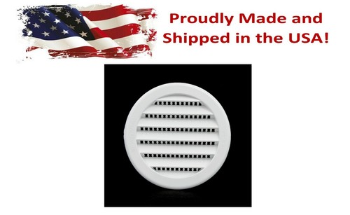 White round plastic louver - round,