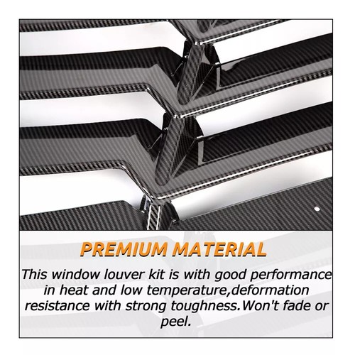 Rear window louvers for - rear,